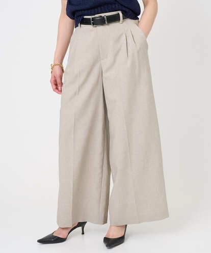 F6LGD05290  [小さいサイズ][セットアップ対応]ツイードライク　ワイドパンツ