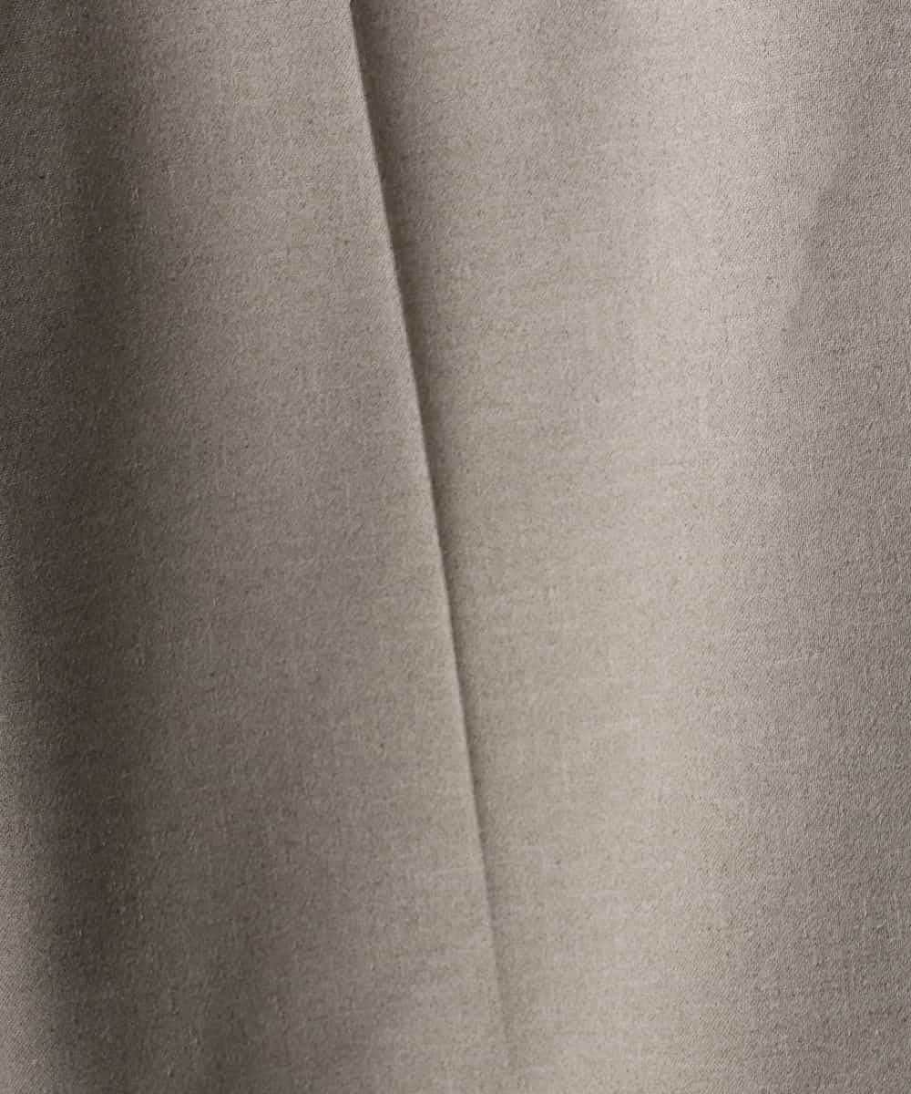 F6LGD05290 MICHEL KLEIN(小さいサイズ)(メゾン ドゥ サンク) [小さいサイズ][セットアップ対応]ツイードライク　ワイドパンツ ベージュ