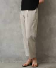 F6LGD06220 MICHEL KLEIN(小さいサイズ)(メゾン ドゥ サンク) [小さいサイズ][リラックスボトム]テーパードパンツ ベージュ