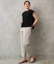 F6LGD06220 MICHEL KLEIN(小さいサイズ)(メゾン ドゥ サンク) [小さいサイズ][リラックスボトム]テーパードパンツ ベージュ