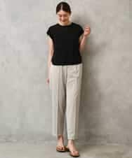 F6LGD06220 MICHEL KLEIN(小さいサイズ)(メゾン ドゥ サンク) [小さいサイズ][リラックスボトム]テーパードパンツ ベージュ