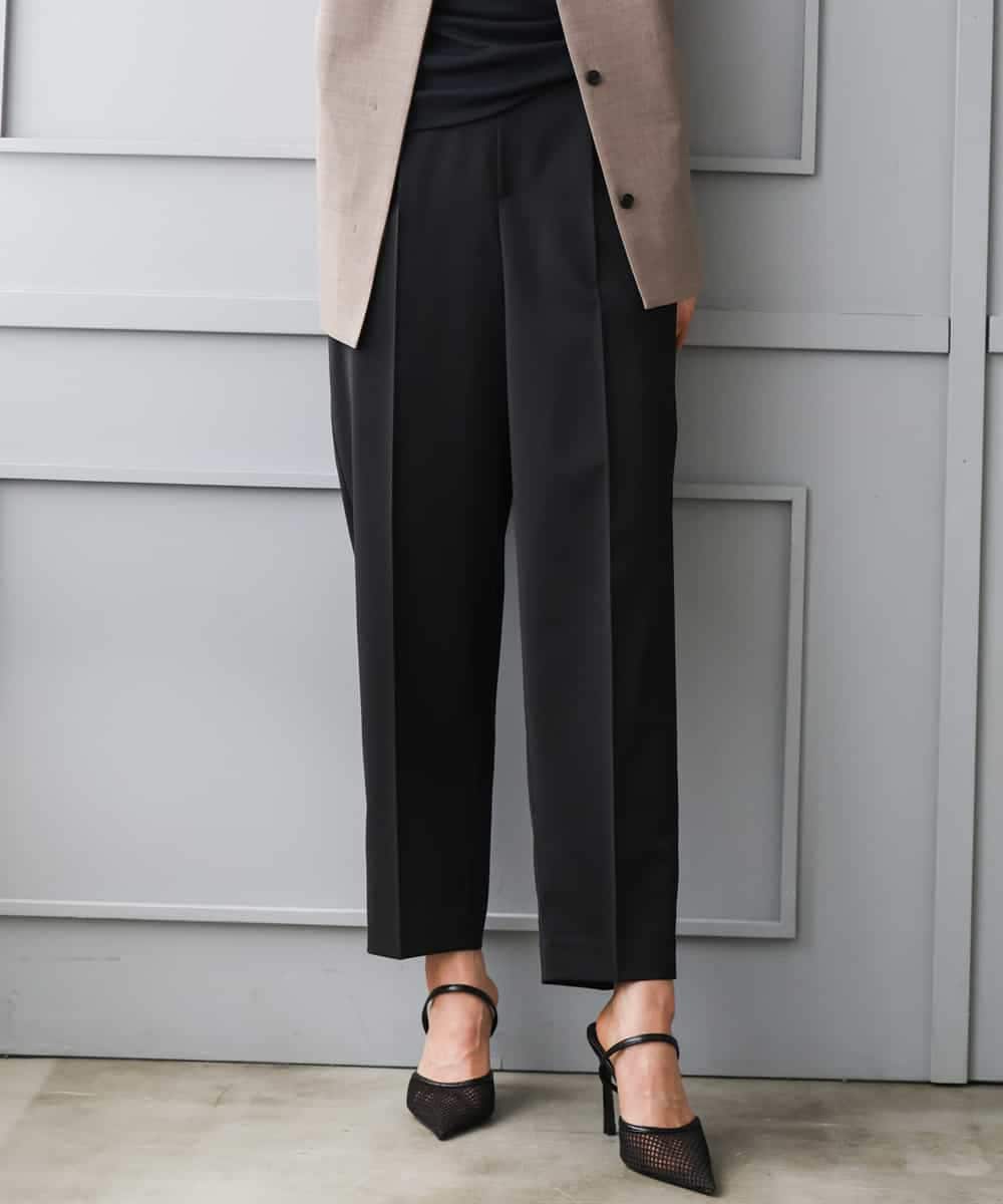 F6LGD06220 MICHEL KLEIN(小さいサイズ)(メゾン ドゥ サンク) [小さいサイズ][リラックスボトム]テーパードパンツ ベージュ