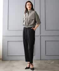 F6LGD06220 MICHEL KLEIN(小さいサイズ)(メゾン ドゥ サンク) [小さいサイズ][リラックスボトム]テーパードパンツ ベージュ