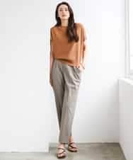 F6LGD06220 MICHEL KLEIN(小さいサイズ)(メゾン ドゥ サンク) [小さいサイズ][リラックスボトム]テーパードパンツ ベージュ