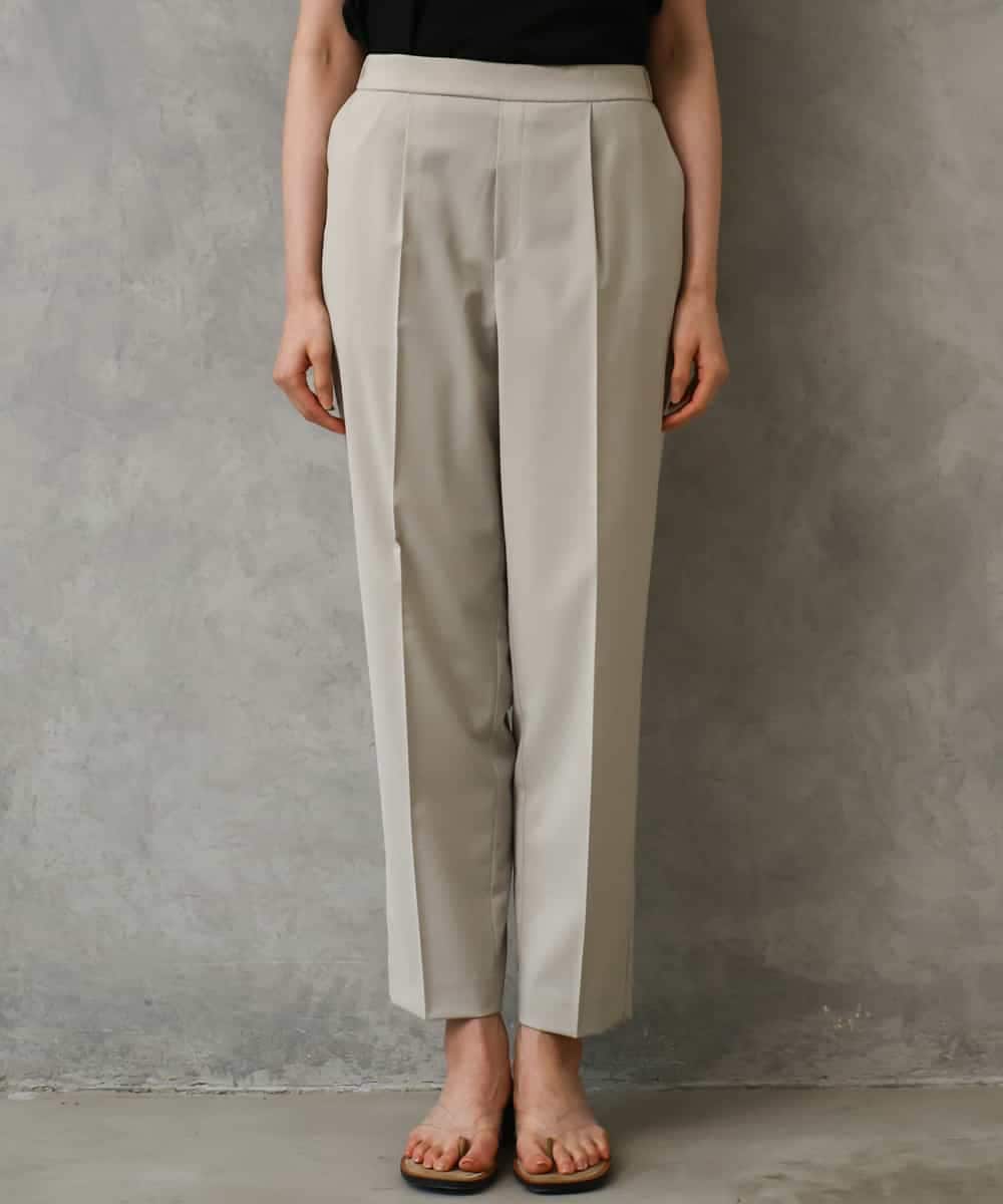 F6LGD06220 MICHEL KLEIN(小さいサイズ)(メゾン ドゥ サンク) [小さいサイズ][リラックスボトム]テーパードパンツ ベージュ