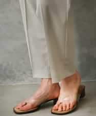 F6LGD06220 MICHEL KLEIN(小さいサイズ)(メゾン ドゥ サンク) [小さいサイズ][リラックスボトム]テーパードパンツ ベージュ