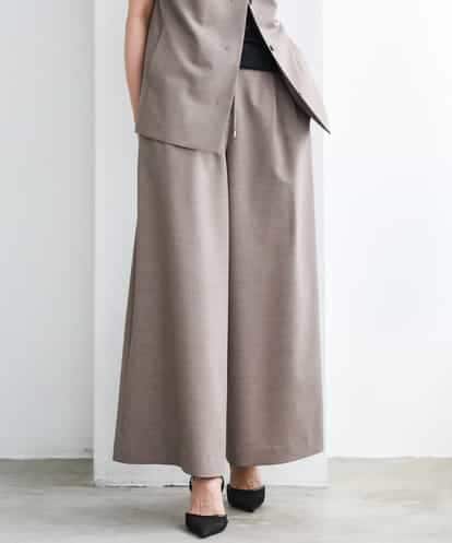 F6LGD13280 MICHEL KLEIN(小さいサイズ) [小さいサイズ][セットアップ対応/リラックスボトム]ドローストリングワイドパンツ