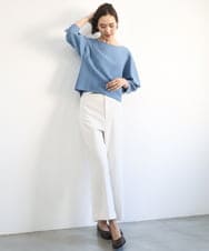 F6LGD17200 MICHEL KLEIN(小さいサイズ)(メゾン ドゥ サンク) [小さいサイズ][定番人気]ドライストレッチワイドパンツ カーキ