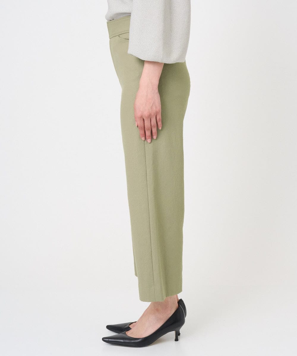 F6LGD17200 MICHEL KLEIN(小さいサイズ)(メゾン ドゥ サンク) [小さいサイズ][定番人気]ドライストレッチワイドパンツ カーキ