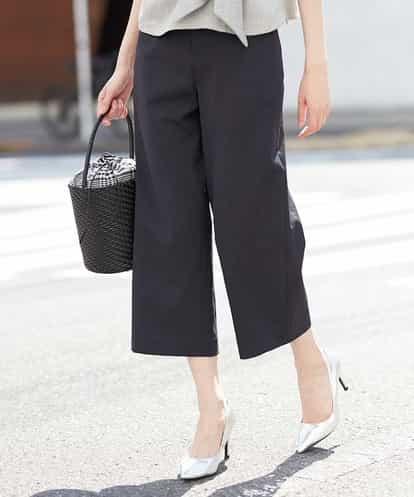 F6LGJ48170 MICHEL KLEIN(小さいサイズ) ストレッチワイドクロップドパンツ