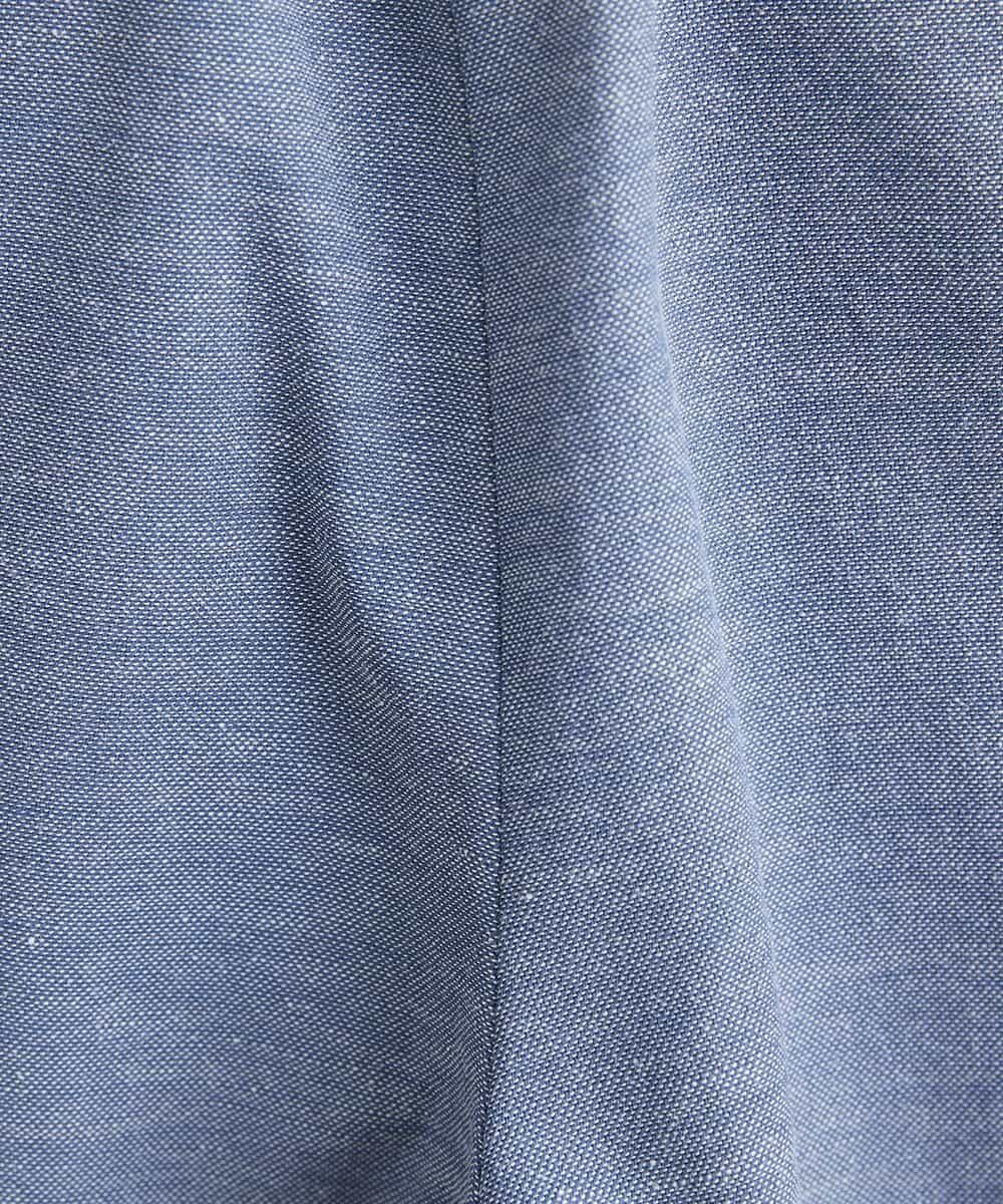 F6LGP55170 MICHEL KLEIN(小さいサイズ)(メゾン ドゥ サンク) [小さいサイズ]ストレッチワイドパンツ（短め） ブルー(55)