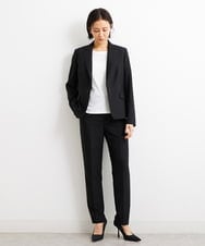 F6LGS42230 MICHEL KLEIN(小さいサイズ)(メゾン ドゥ サンク) [小さいサイズ]バランサーキュラー(R)テーパードパンツ（セットアップ対応/PLUS JACKET） ブラック