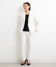 F6LGS42230 MICHEL KLEIN(小さいサイズ)(メゾン ドゥ サンク) [小さいサイズ]バランサーキュラー(R)テーパードパンツ（セットアップ対応/PLUS JACKET） ブラック
