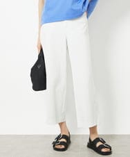 F6LGV17180 MICHEL KLEIN(小さいサイズ)(メゾン ドゥ サンク) [小さいサイズ]ドライストレッチワイドパンツ[定番人気] ホワイト(90)