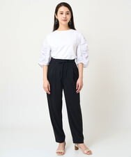 F6LGV47230 MICHEL KLEIN(小さいサイズ)(メゾン ドゥ サンク) [小さいサイズ]センタープレスジョグパンツ ブラック(94)