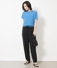 F6LGV47230 MICHEL KLEIN(小さいサイズ)(メゾン ドゥ サンク) [小さいサイズ]センタープレスジョグパンツ ブラック(94)