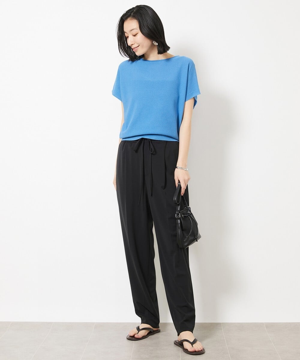 F6LGV47230 MICHEL KLEIN(小さいサイズ)(メゾン ドゥ サンク) [小さいサイズ]センタープレスジョグパンツ ブラック(94)
