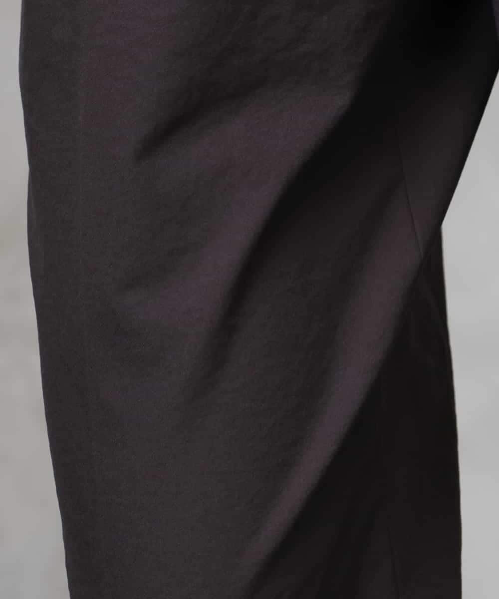 F6LHA05230 MICHEL KLEIN(小さいサイズ)(メゾン ドゥ サンク) [小さいサイズ]ストレッチツイルテーパードパンツ(機能性素材) ダークグレー