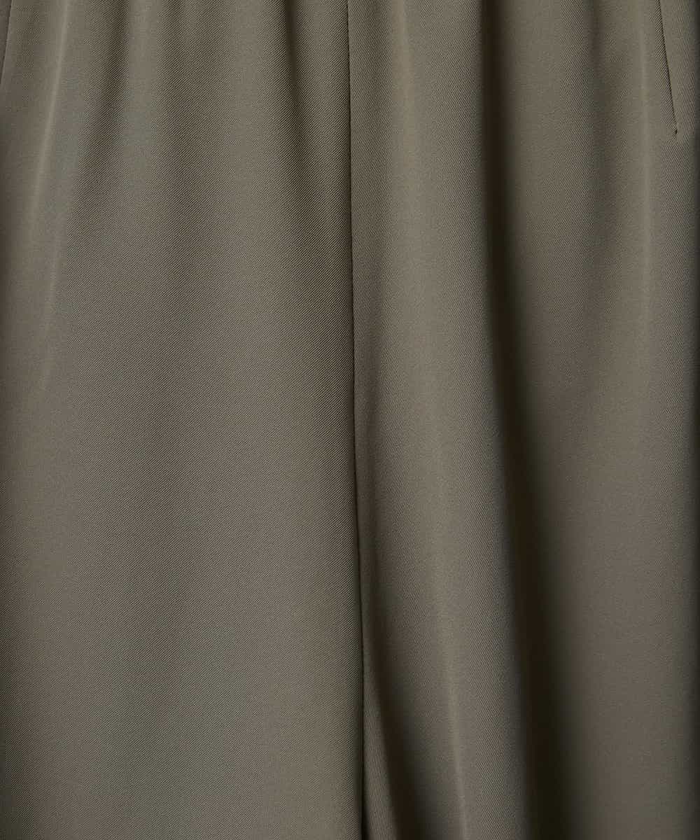 F6LHD02280 MICHEL KLEIN(小さいサイズ)(メゾン ドゥ サンク) [小さいサイズ][リラックスボトム]ドローストリング ワイドパンツ カーキ