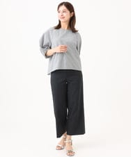 F6LHD17200 MICHEL KLEIN(小さいサイズ)(メゾン ドゥ サンク) [小さいサイズ][定番人気]ドライストレッチワイドパンツ ベージュ