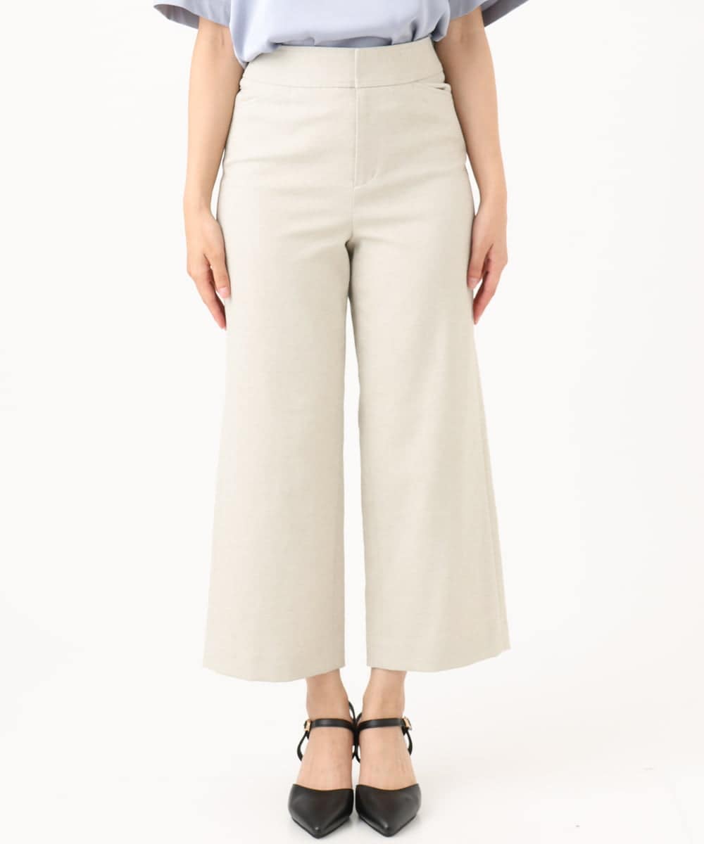 F6LHD17200 MICHEL KLEIN(小さいサイズ)(メゾン ドゥ サンク) [小さいサイズ][定番人気]ドライストレッチワイドパンツ ベージュ