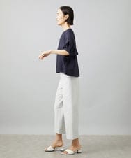 F6LHD17200 MICHEL KLEIN(小さいサイズ)(メゾン ドゥ サンク) [小さいサイズ][定番人気]ドライストレッチワイドパンツ ベージュ