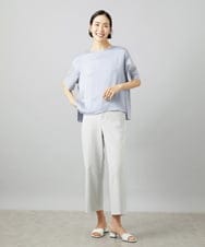 F6LHD17200 MICHEL KLEIN(小さいサイズ)(メゾン ドゥ サンク) [小さいサイズ][定番人気]ドライストレッチワイドパンツ ベージュ