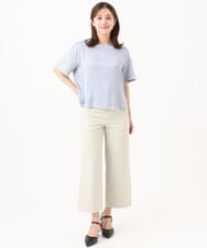 F6LHD17200 MICHEL KLEIN(小さいサイズ)(メゾン ドゥ サンク) [小さいサイズ][定番人気]ドライストレッチワイドパンツ ベージュ