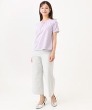 F6LHD17200 MICHEL KLEIN(小さいサイズ)(メゾン ドゥ サンク) [小さいサイズ][定番人気]ドライストレッチワイドパンツ ベージュ