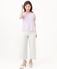F6LHD17200 MICHEL KLEIN(小さいサイズ)(メゾン ドゥ サンク) [小さいサイズ][定番人気]ドライストレッチワイドパンツ ベージュ