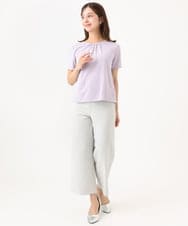 F6LHD17200 MICHEL KLEIN(小さいサイズ)(メゾン ドゥ サンク) [小さいサイズ][定番人気]ドライストレッチワイドパンツ ベージュ