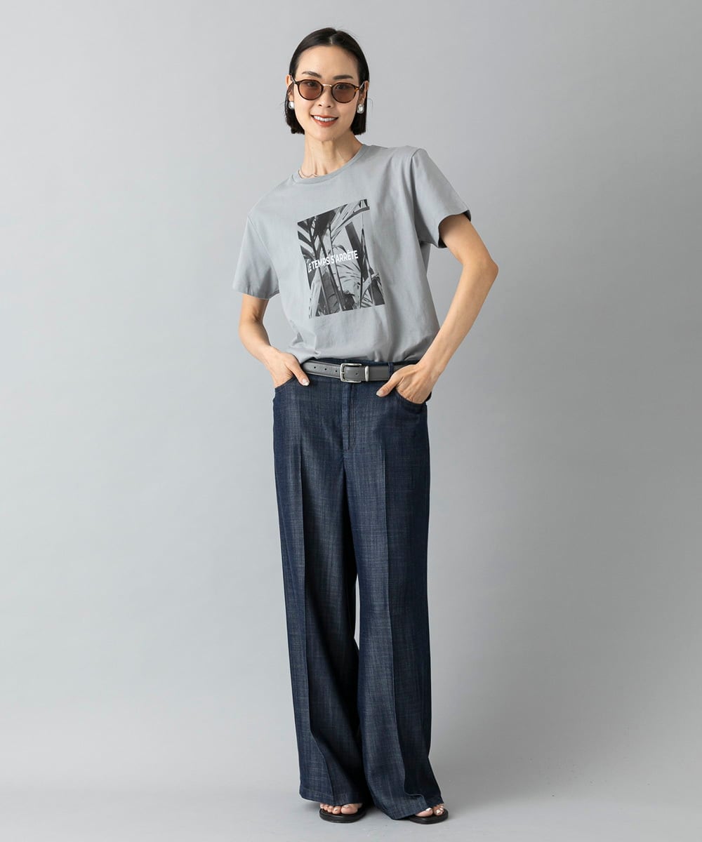 F6LHD18260 MICHEL KLEIN(小さいサイズ)(メゾン ドゥ サンク) [小さいサイズ]ライトデニムパンツ ネイビー