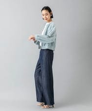 F6LHD18260 MICHEL KLEIN(小さいサイズ)(メゾン ドゥ サンク) [小さいサイズ]ライトデニムパンツ ネイビー