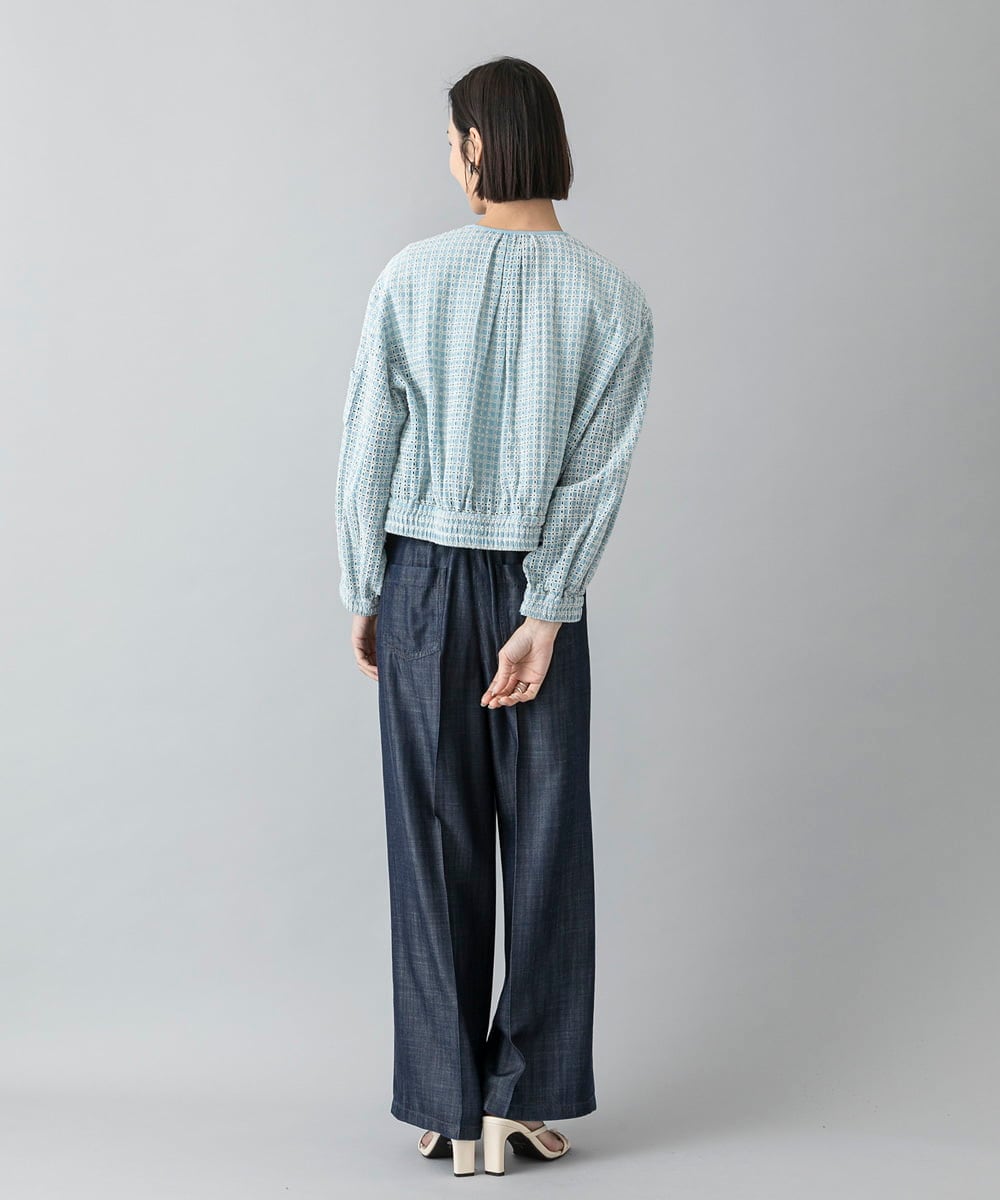F6LHD18260 MICHEL KLEIN(小さいサイズ)(メゾン ドゥ サンク) [小さいサイズ]ライトデニムパンツ ネイビー