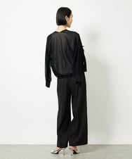 F6LJA01170 MICHEL KLEIN(小さいサイズ)(メゾン ドゥ サンク) [小さいサイズ]チノワイドパンツ グレー