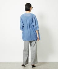 F6LJA01170 MICHEL KLEIN(小さいサイズ)(メゾン ドゥ サンク) [小さいサイズ]チノワイドパンツ グレー