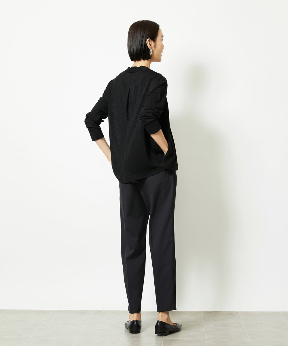 F6LJA07200 MICHEL KLEIN(小さいサイズ)(メゾン ドゥ サンク) ［小さいサイズ］ツイルストレッチテーパードパンツ ベージュ