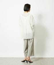 F6LJA08180 MICHEL KLEIN(小さいサイズ)(メゾン ドゥ サンク) ［小さいサイズ］ツイルストレッチワイドパンツ ベージュ