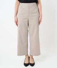 F6LJA08180 MICHEL KLEIN(小さいサイズ)(メゾン ドゥ サンク) ［小さいサイズ］ツイルストレッチワイドパンツ ベージュ