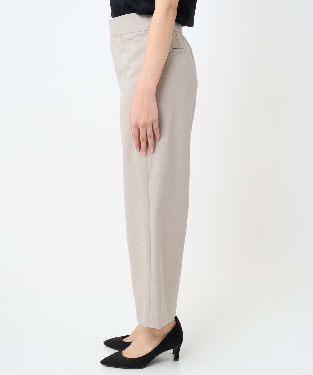 F6LJA08180 MICHEL KLEIN(小さいサイズ)(メゾン ドゥ サンク) ［小さいサイズ］ツイルストレッチワイドパンツ ベージュ