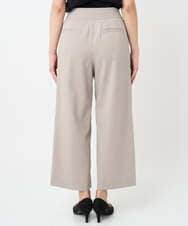 F6LJA08180 MICHEL KLEIN(小さいサイズ)(メゾン ドゥ サンク) ［小さいサイズ］ツイルストレッチワイドパンツ ベージュ