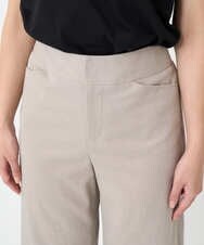 F6LJA08180 MICHEL KLEIN(小さいサイズ)(メゾン ドゥ サンク) ［小さいサイズ］ツイルストレッチワイドパンツ ベージュ