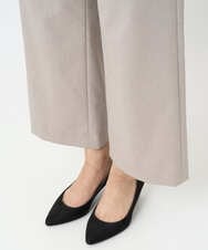 F6LJA08180 MICHEL KLEIN(小さいサイズ)(メゾン ドゥ サンク) ［小さいサイズ］ツイルストレッチワイドパンツ ベージュ