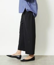 F6LJA08180 MICHEL KLEIN(小さいサイズ)(メゾン ドゥ サンク) ［小さいサイズ］ツイルストレッチワイドパンツ ベージュ