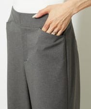 F6LJA08180 MICHEL KLEIN(小さいサイズ)(メゾン ドゥ サンク) ［小さいサイズ］ツイルストレッチワイドパンツ ベージュ
