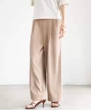 F6LJD02240 MICHEL KLEIN(小さいサイズ)(メゾン ドゥ サンク) 【小さいサイズ】[2WAY]ピーチタッチワイドパンツ ダークグレー