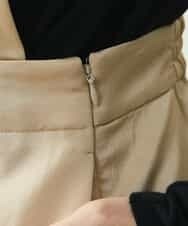 F6LJP21230 MICHEL KLEIN(小さいサイズ)(メゾン ドゥ サンク) [小さいサイズ]ライトサテン2WAYサロペット ベージュ(82)