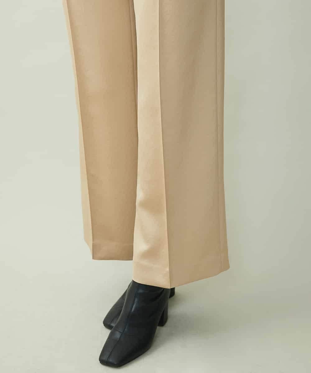 F6LJP21230 MICHEL KLEIN(小さいサイズ)(メゾン ドゥ サンク) [小さいサイズ]ライトサテン2WAYサロペット ベージュ(82)