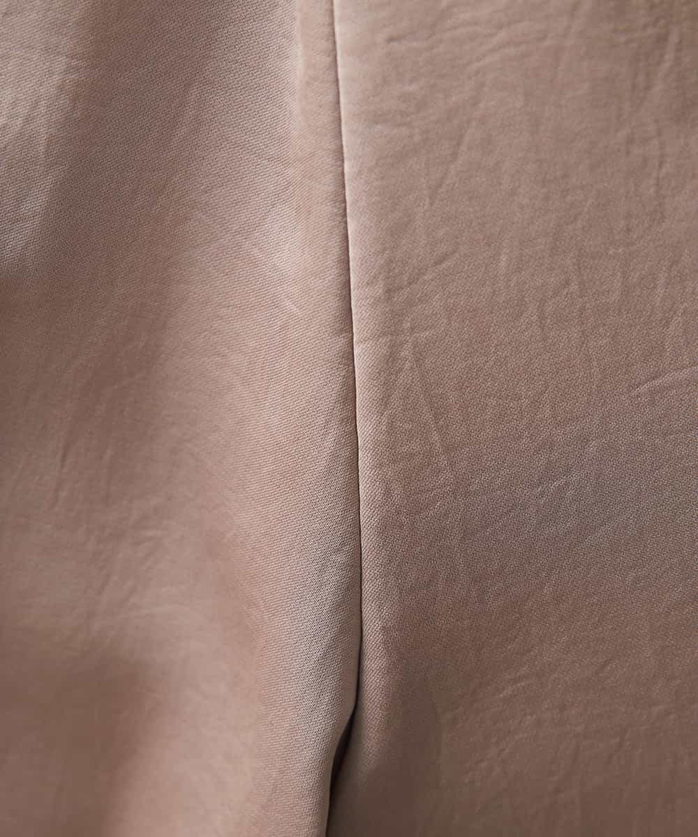 F6LJP21230 MICHEL KLEIN(小さいサイズ)(メゾン ドゥ サンク) [小さいサイズ]ライトサテン2WAYサロペット ベージュ(82)