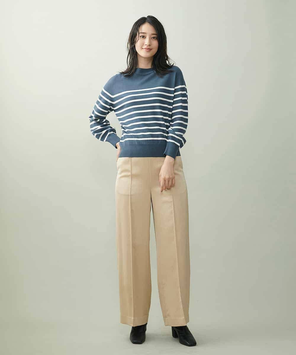 F6LJP21230 MICHEL KLEIN(小さいサイズ)(メゾン ドゥ サンク) [小さいサイズ]ライトサテン2WAYサロペット ベージュ(82)